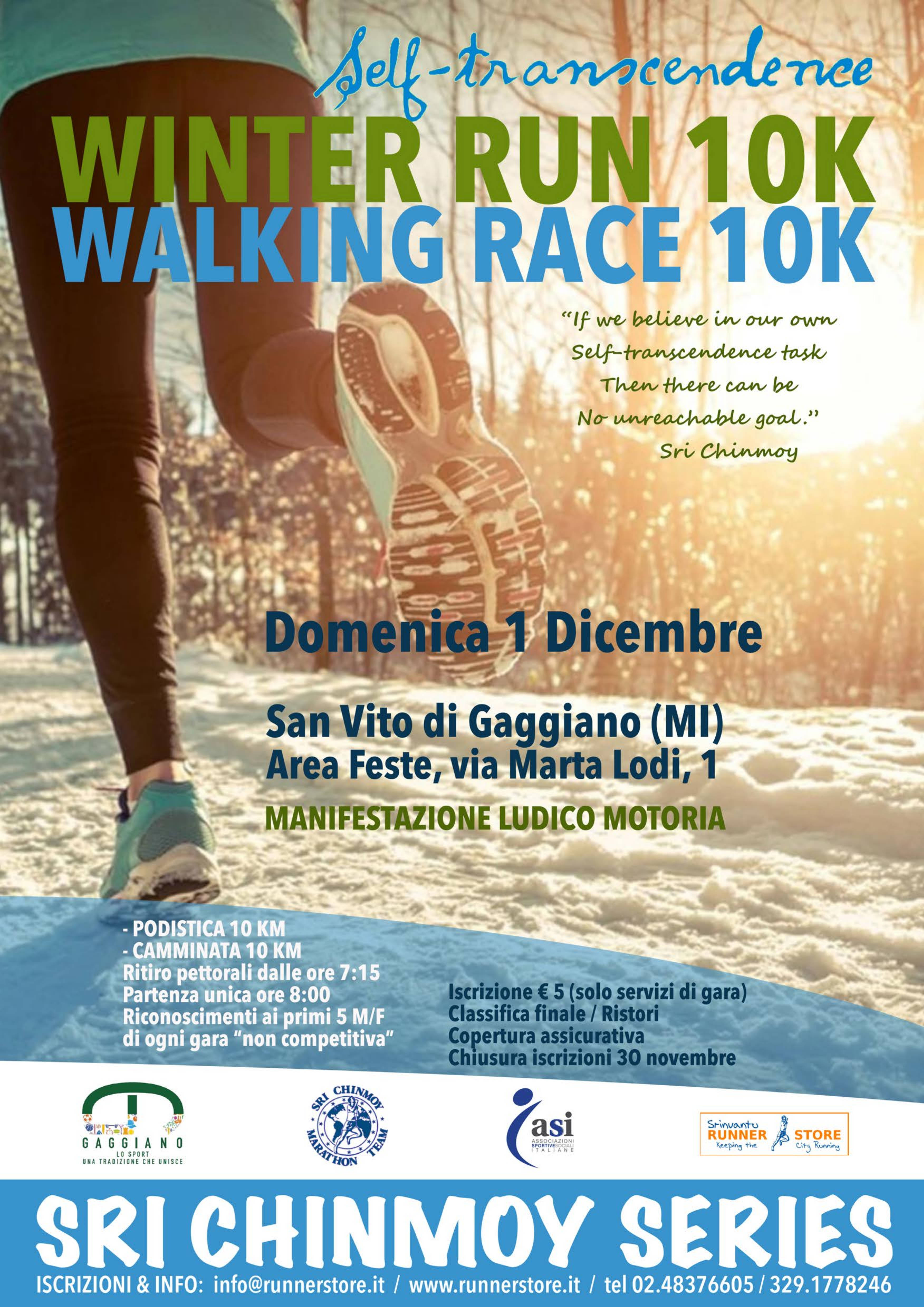 Sri Chinmoy Winter Race 10 KM